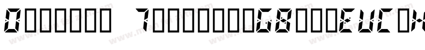 Digital 7italic-GBpc-EUC-H字体转换